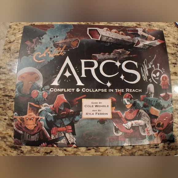 Arcs Board Game - KICKSTARTER FIRST EDITION FIRST PRINTING Signed By Artist